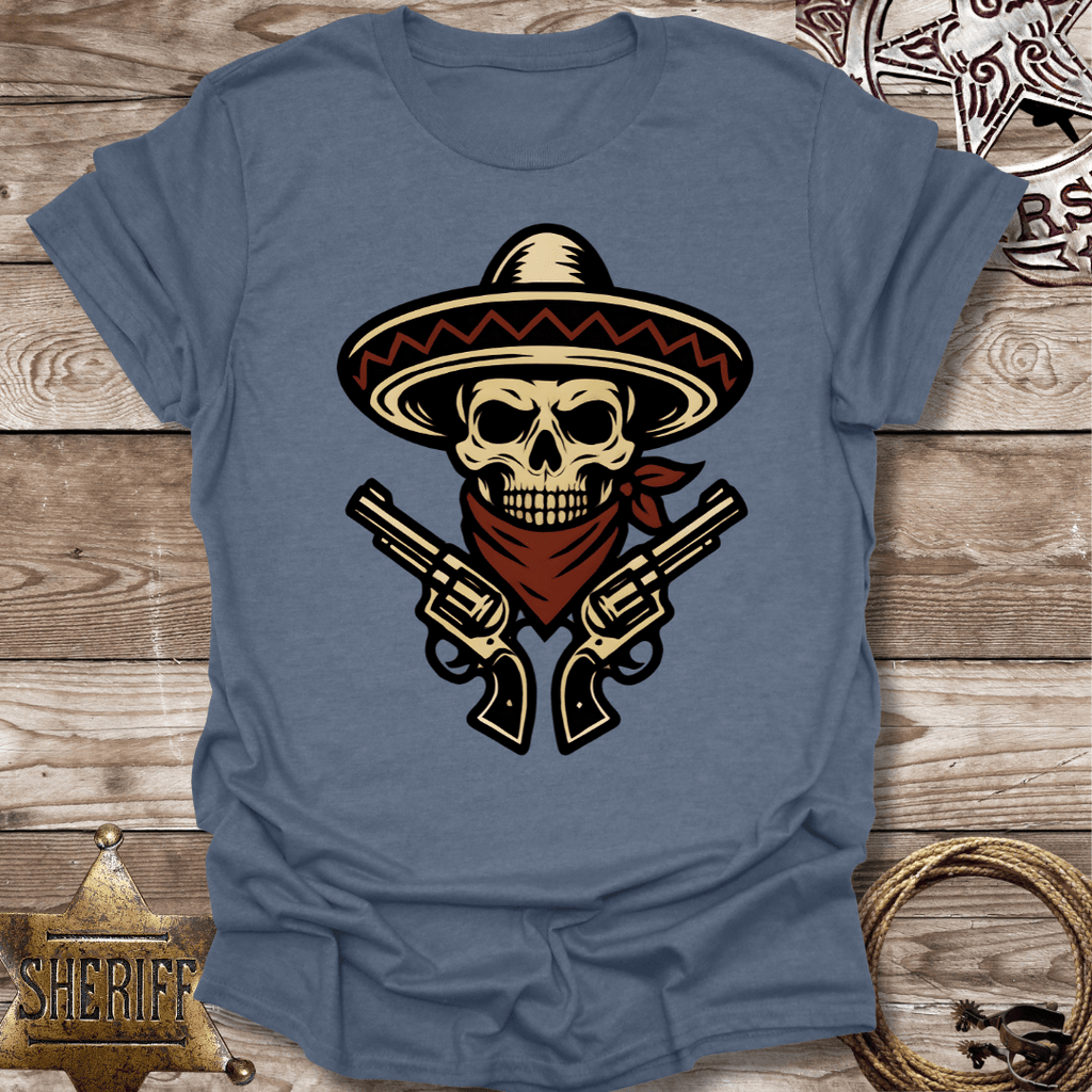 Skull Guns  Vintage Graphic T-shirt