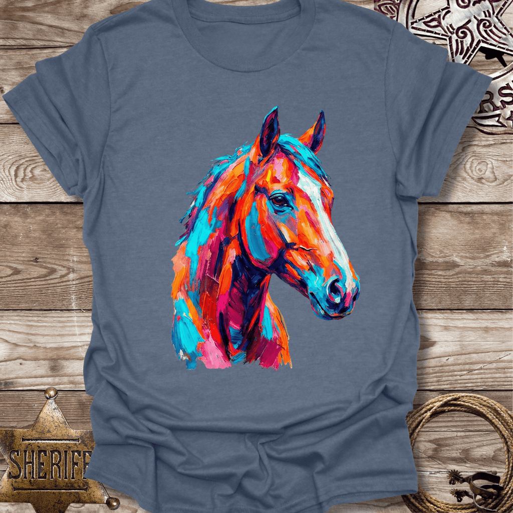 Colorful Abstract Stallion T-Shirt