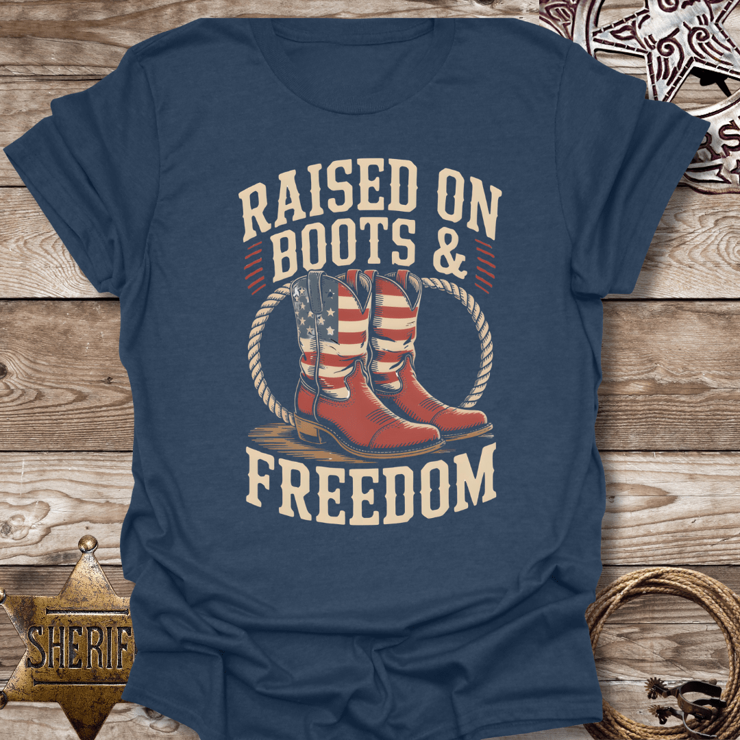 Raised on Boots &  Freedom T-Shirt