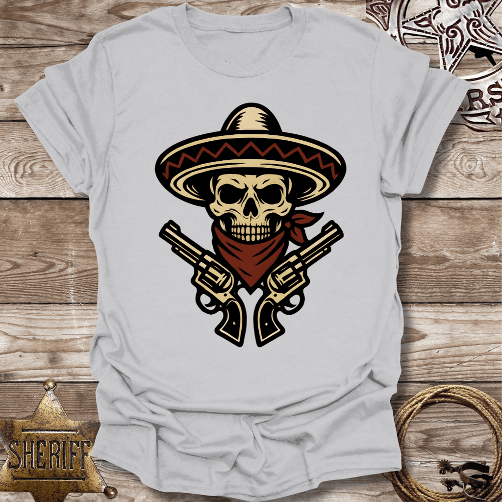 Skull Guns  Vintage Graphic T-shirt