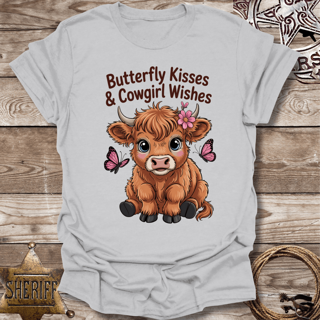 Butterfly Kisses Cowgirl Wishes T-Shirt