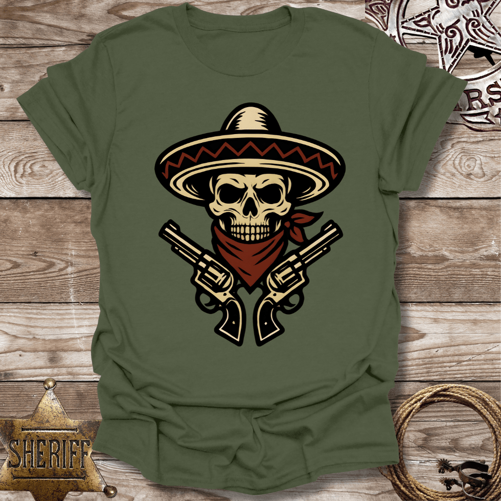 Skull Guns  Vintage Graphic T-shirt