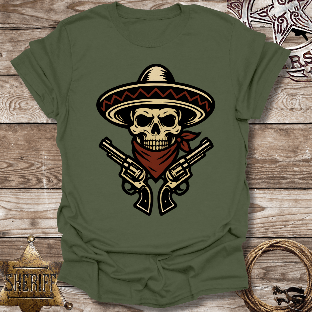 Skull Guns  Vintage Graphic T-shirt