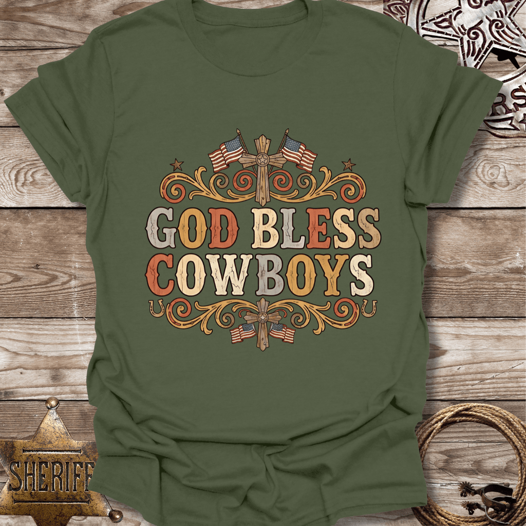 God Bless Cowboys Unisex T-Shirt