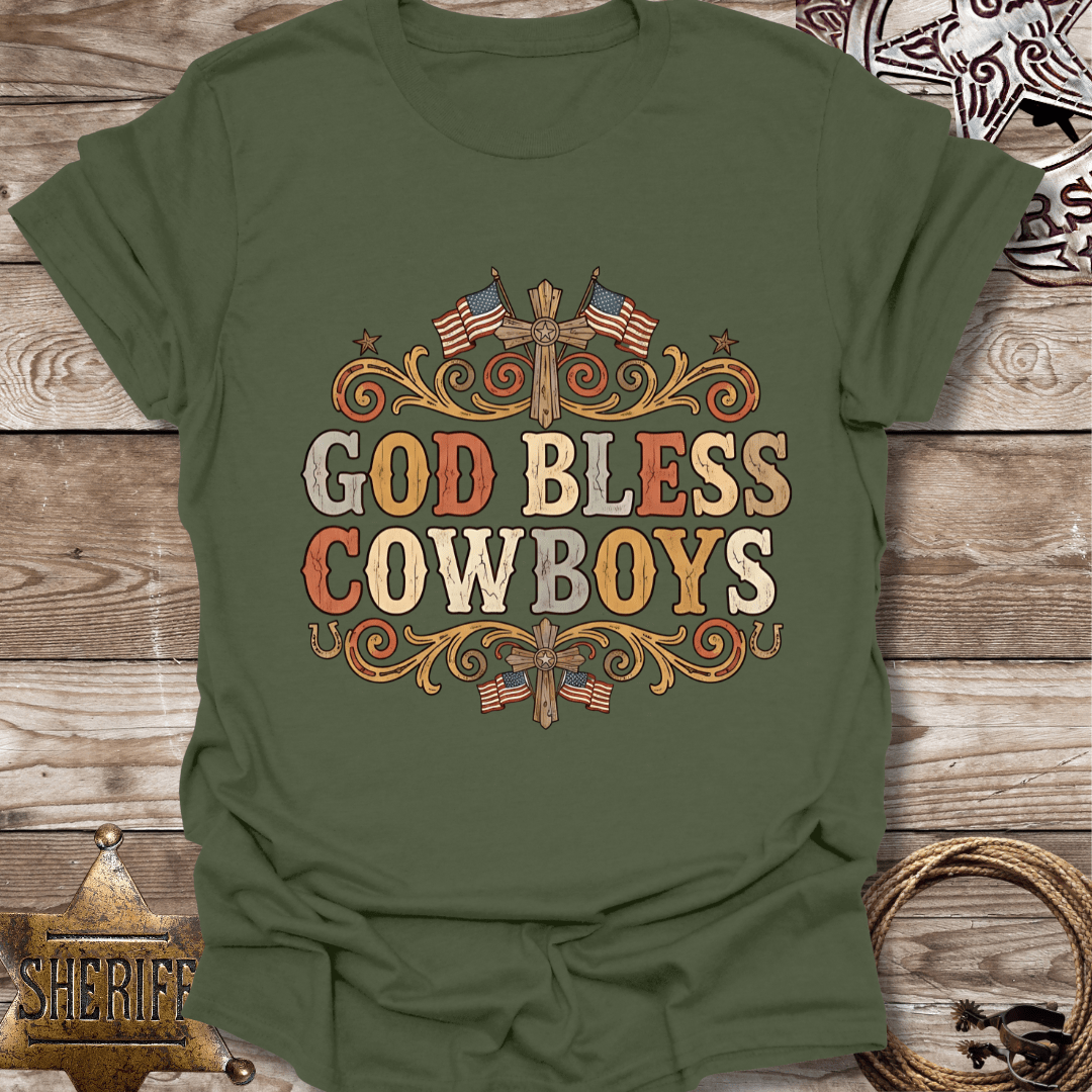 God Bless Cowboys Unisex T-Shirt