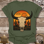 Desert Sunset Skull T-Shirt