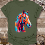 Colorful Abstract Stallion T-Shirt