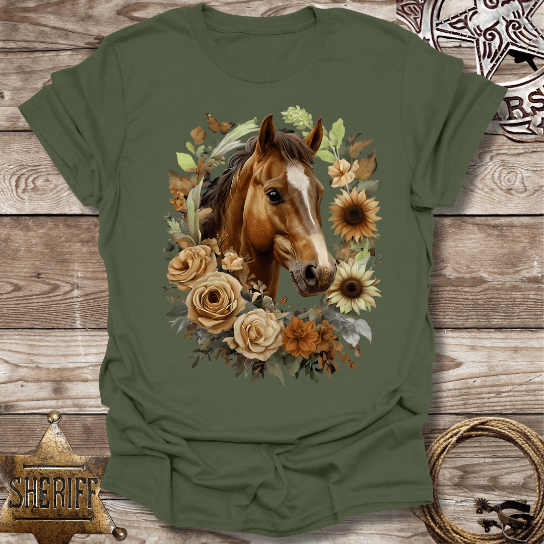 Floral Horse T-Shirt