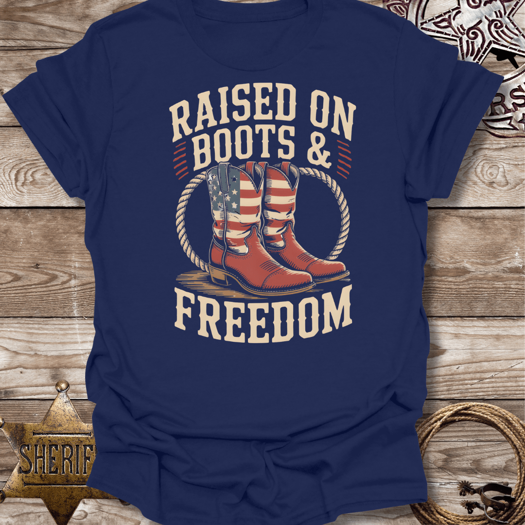 Raised on Boots &  Freedom T-Shirt