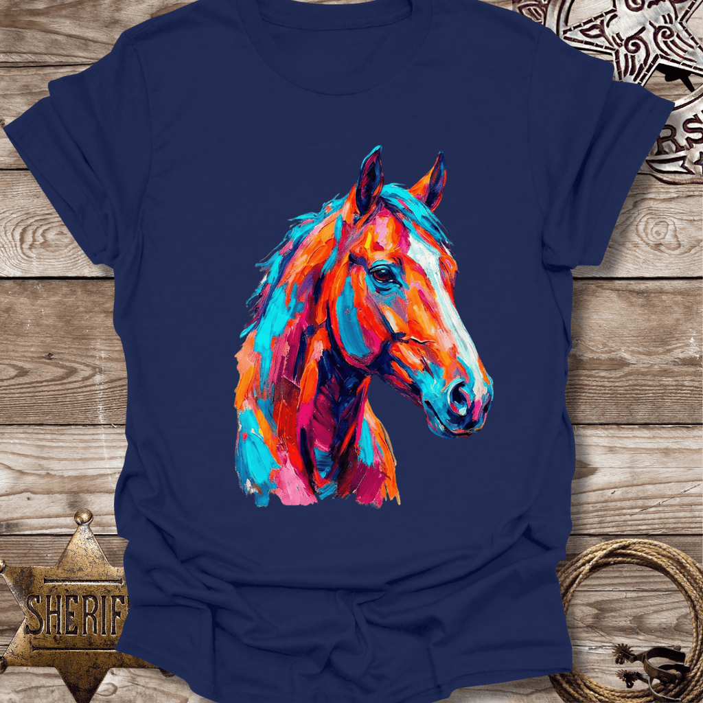 Colorful Abstract Stallion T-Shirt