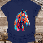 Colorful Abstract Stallion T-Shirt