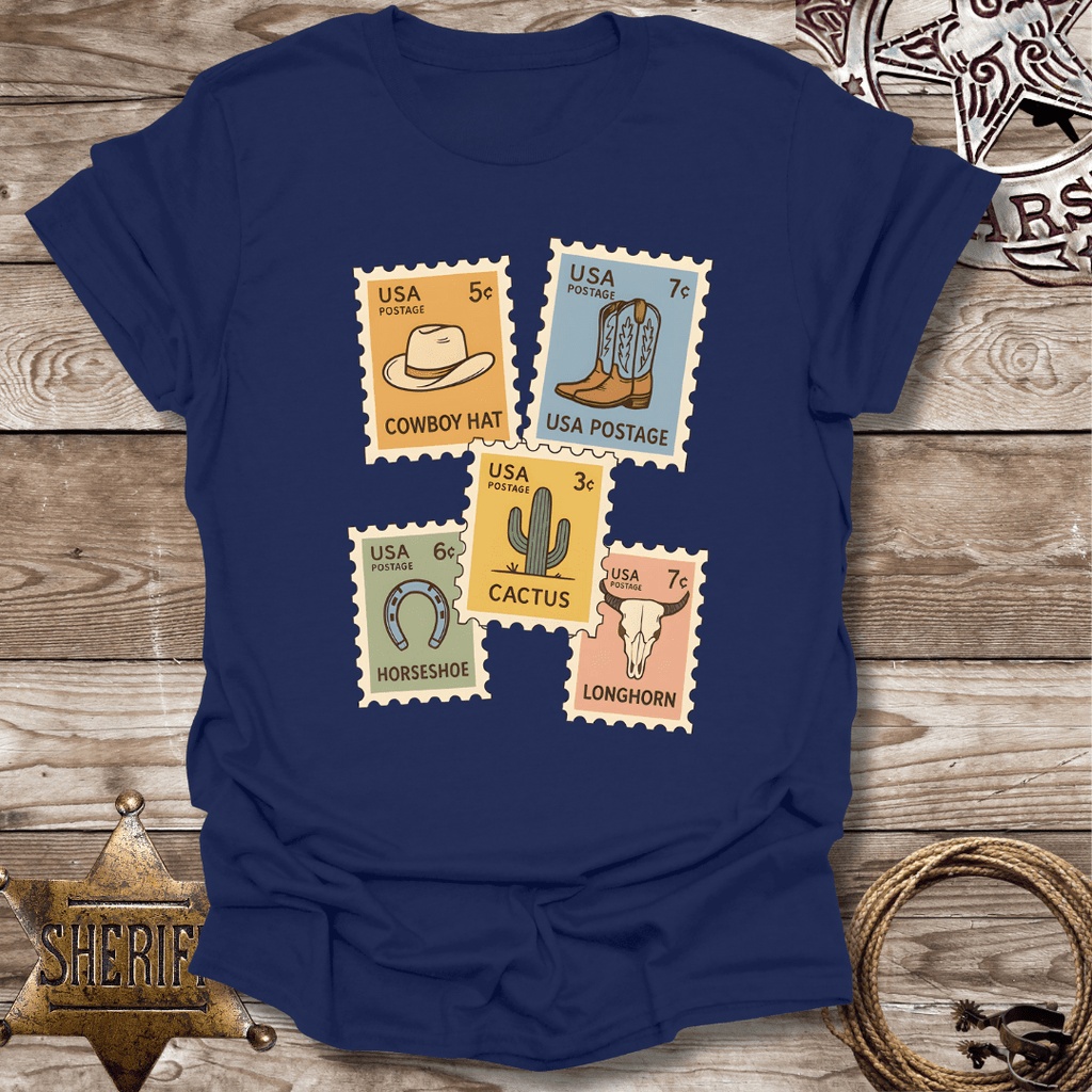 Western Postage stamps -T-Shirt