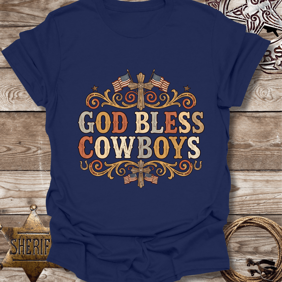God Bless Cowboys Unisex T-Shirt