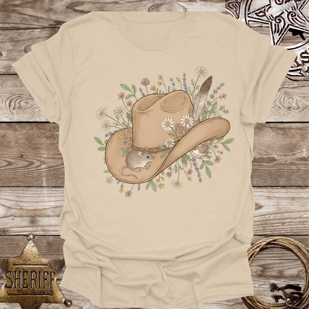 Cowboy Hat Floral Unisex T-Shirt