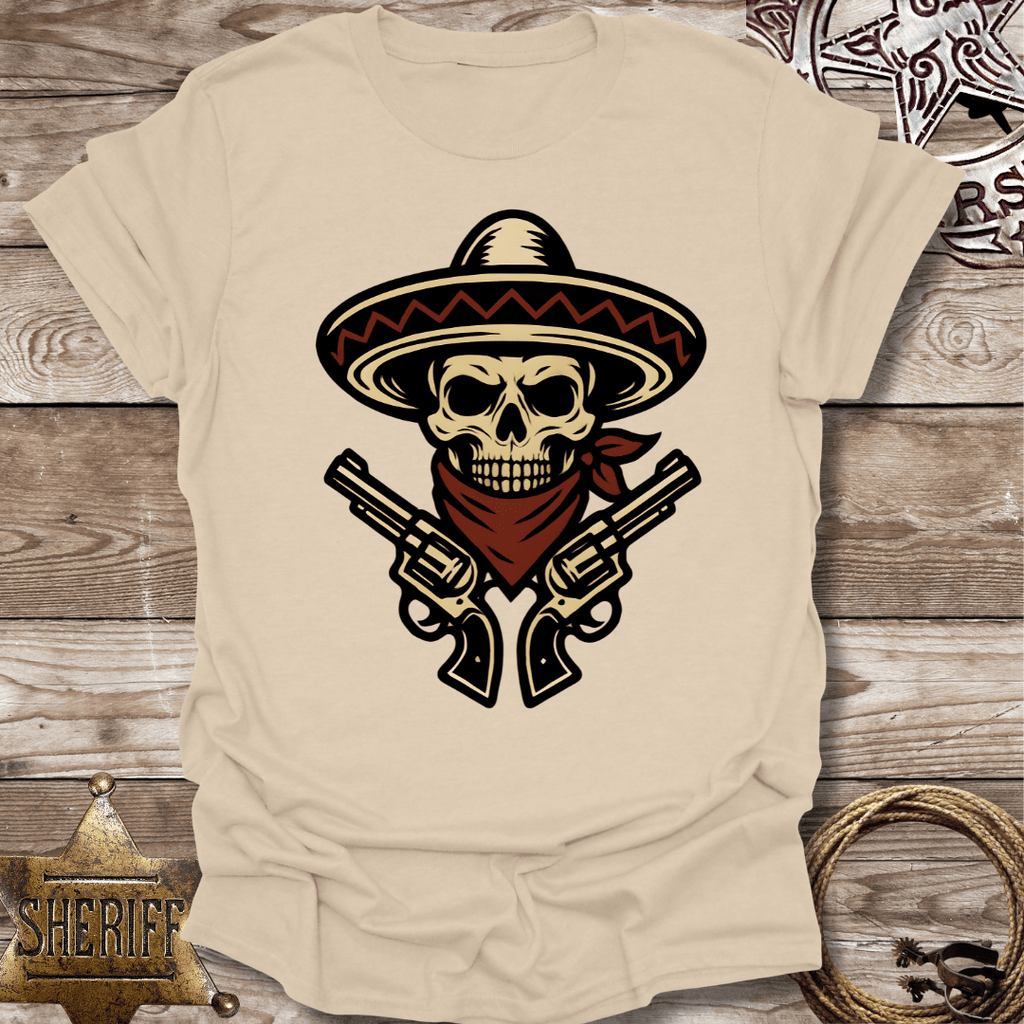 Skull Guns  Vintage Graphic T-shirt