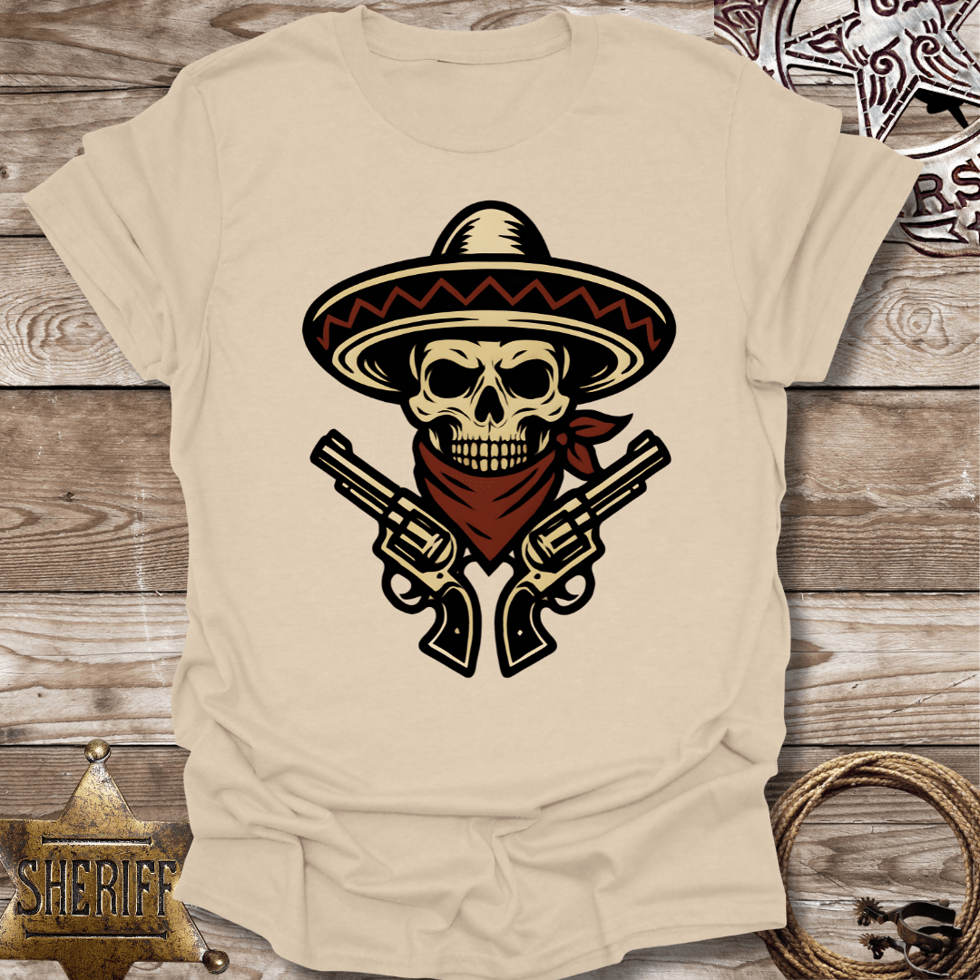 Skull Guns  Vintage Graphic T-shirt