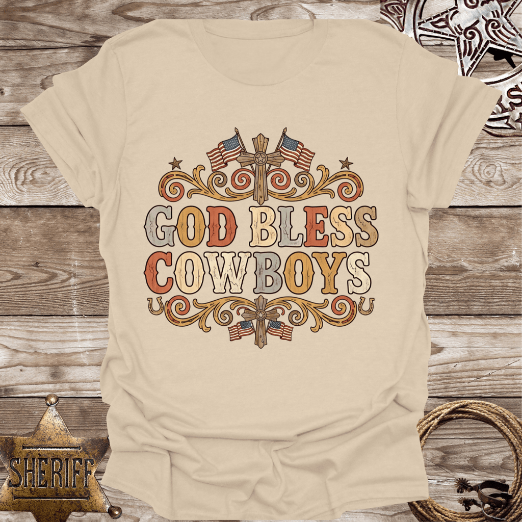 God Bless Cowboys Unisex T-Shirt