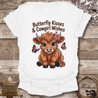Butterfly Kisses Cowgirl Wishes T-Shirt