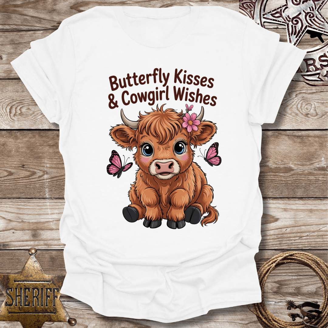Butterfly Kisses Cowgirl Wishes T-Shirt