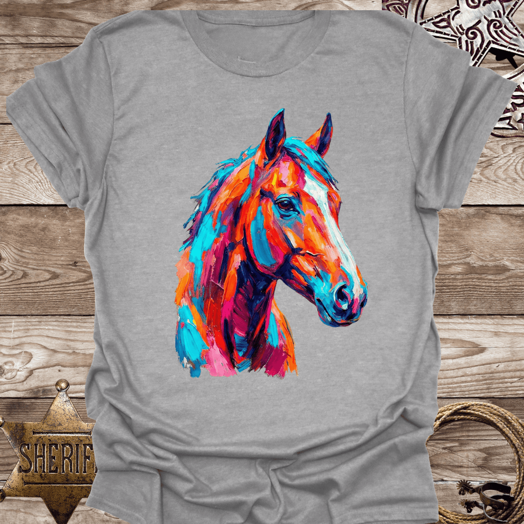 Colorful Abstract Stallion T-Shirt