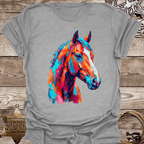 Colorful Abstract Stallion T-Shirt