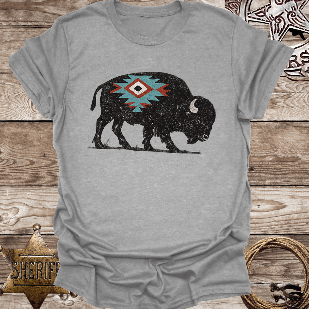 Rustic Buffalo Graphic T-Shirt