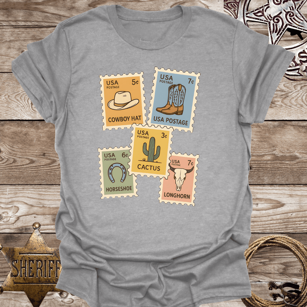 Western Postage stamps -T-Shirt