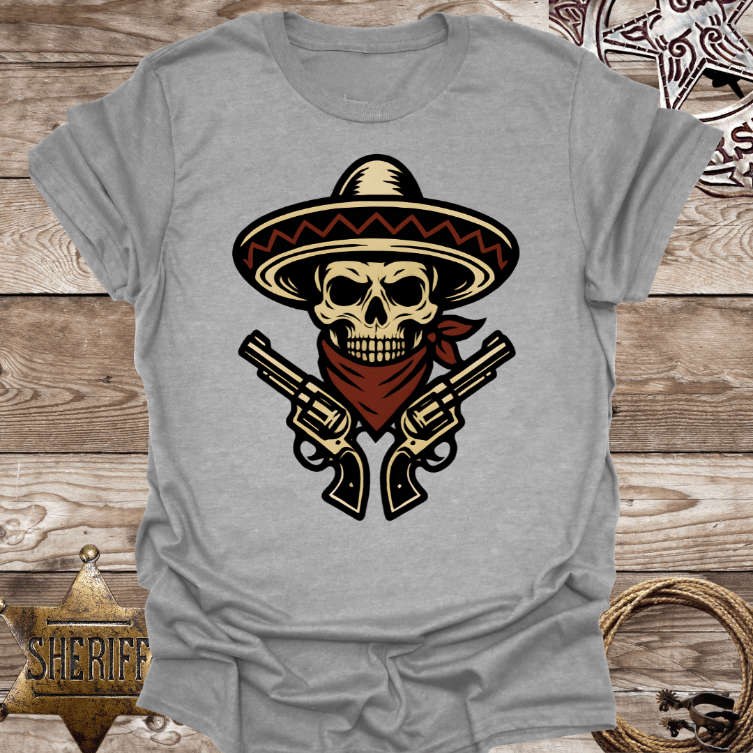 Skull Guns  Vintage Graphic T-shirt