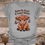 Butterfly Kisses Cowgirl Wishes T-Shirt