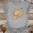 Cowboy Hat Floral Unisex T-Shirt